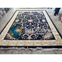 Китайский шерстяной ковер 0054017 Синий
